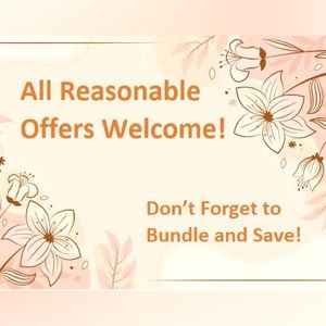 Send any and all reasonable offers!  Let’s make a deal!